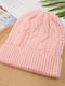 Beanie Unisex Strickmütze in Rosa Farbe