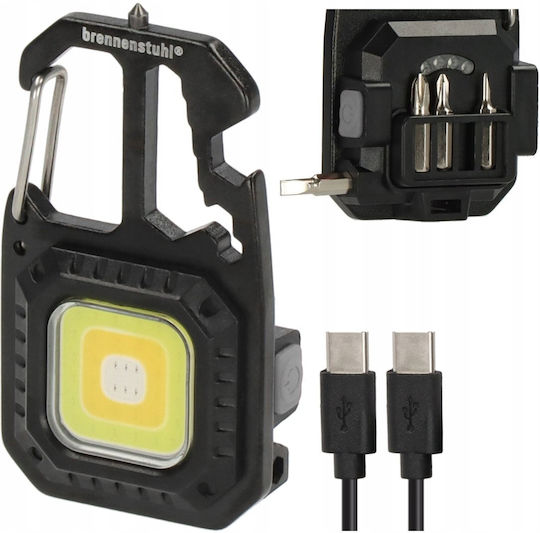 Brennenstuhl Акумулаторен Фенер Ключодържател LED IP20 с Максимална Светлинна Мощност 600lm 10бр