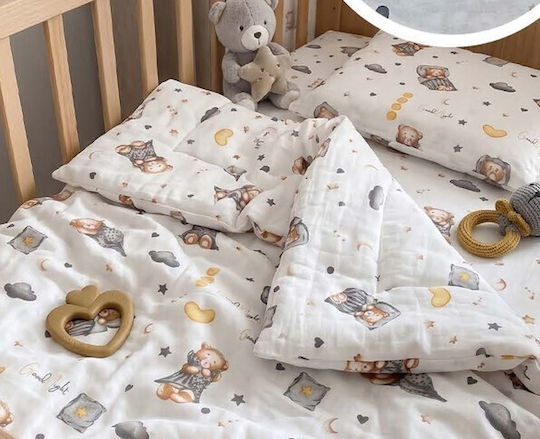 MayHome Set Kids Single Cotton Duvet Cover With Pillowcase Cotton 160x240cm