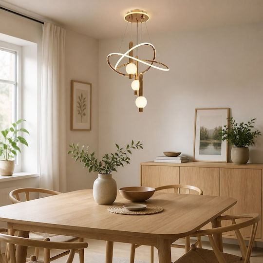 Adjustable Gold LED Ceiling Light With Warm White Light PA-137-GOLD