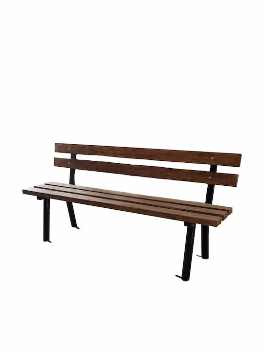 Outdoor-Sofa & Bank Metallisch Schwarz 180x60x85cm