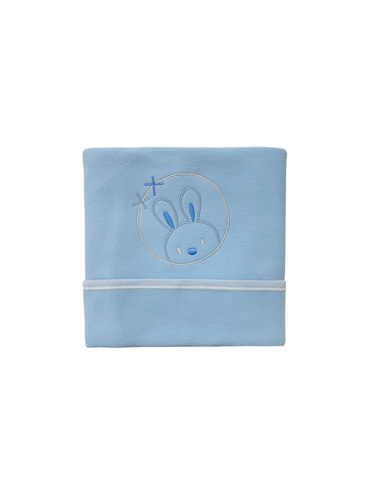 Bunny Bebe Κουβέρτα Αγκαλιάς & Λίκνου Fleece Μπ...