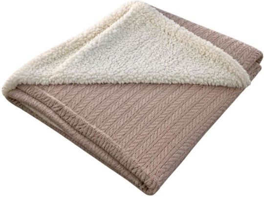 Papillon Kids Nursery Swaddling Waffle Beige Blanket 80x105cm