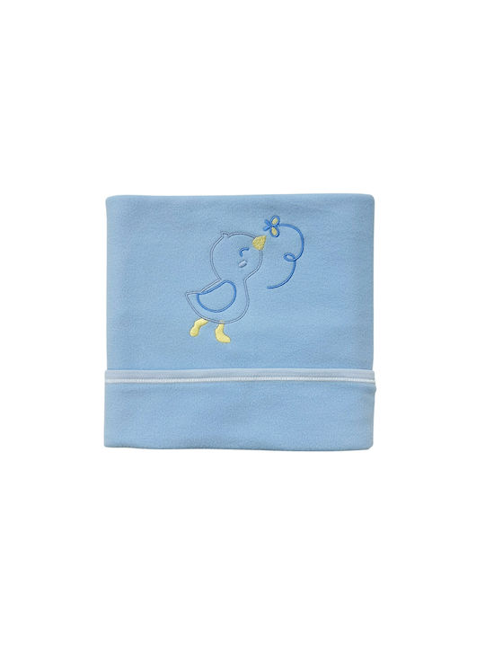 Bunny Bebe Κουβέρτα Αγκαλιάς & Λίκνου Fleece Μπ...