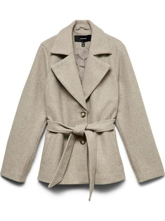 Дамско Half Coat Silver/mink Melange
