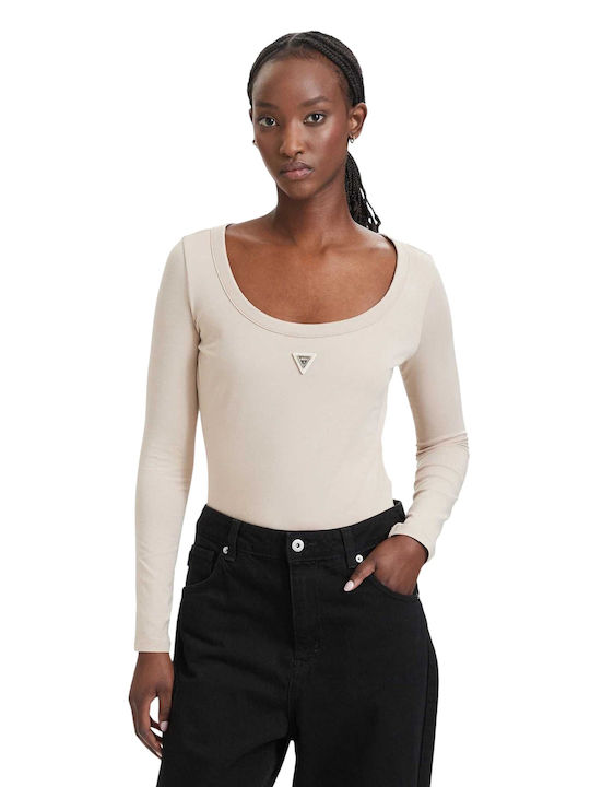 Guess Athleisure W Colette Ls Bodysuit V4yp07j1...