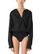 Meimeij Damen-Bodysuit Schwarz 362489 Damen-Bodysuits