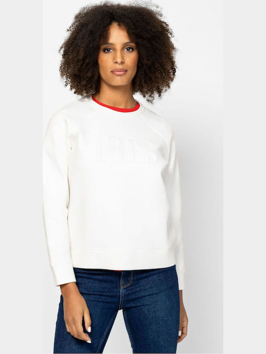 Women's Sweatshirt Hooded Ecru