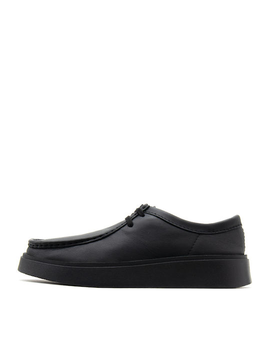 Clarks Torview Leder Herren Mokassins in Schwar...