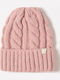Beanie Căciulă Pentru Femei Tricotată Roz