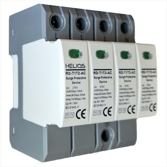 Helios Blitzschutz Für Schaltschränke Tetra-Pole Maximaler Entladestrom 7kA
