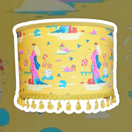 Yellow Pendant Ceiling Light with E27 Socket 35x20cm