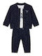 Kids Sweatpants Set Dark Blue 3 Pieces