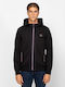 Herren Sweatshirt mit Kapuze Schwarz