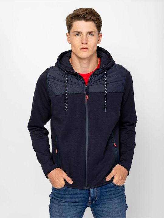 Herren Sweatshirt mit Dunkelblauer Kapuze