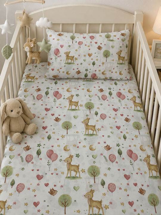 Bunny Bebe Baby Sheets Crib Cotton Fitted Pink ...