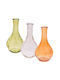 Iliadis Decorative Glass Vase 9.5xH17.5cm (Various Colors)