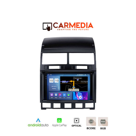 Carmedia Автомобилна Аудио Система За Volkswagen Touareg 2003-2011 Bluetooth USB Вграден Wi-Fi GPS Apple CarPlay Android Auto С Touch Screen 9.5"