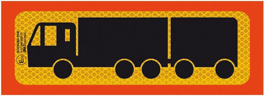 3M Reflektor Selbstklebendes Schiebes 5-Achsen LKW 50x20cm 3M 003221-215