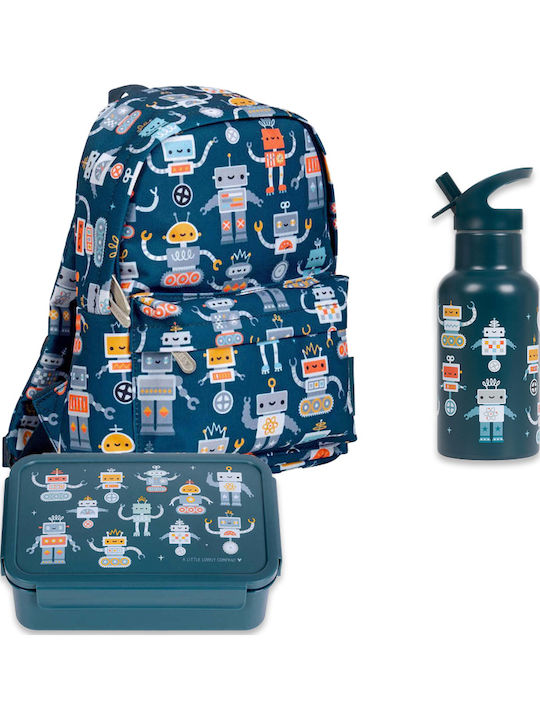 A Little Lovely Company Robots Schulset Blau + ...