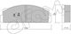 Предни Спирачни Накладки Fiat 124-127-128-131-132-x19 Fso Fiat 125 Polonez Seat Fura 4174992 4218573 8220010-10253