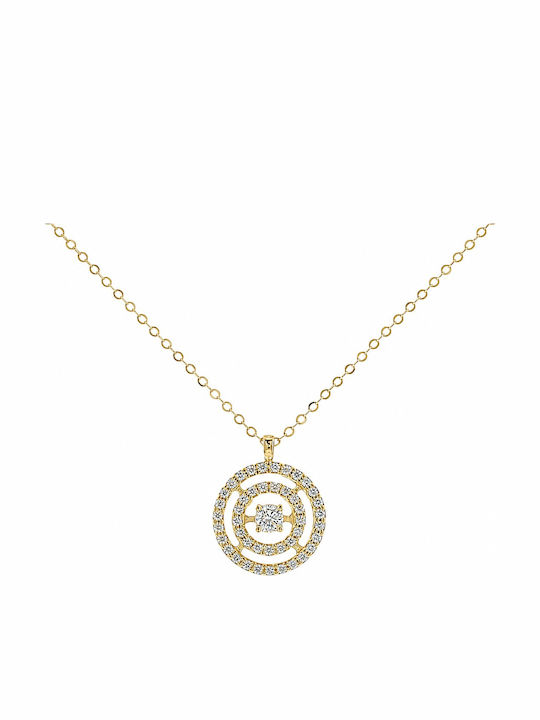 Senzio Belibasakis Gold Halskette mit Zirkon