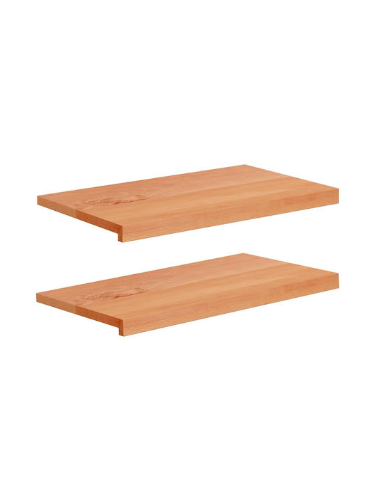 vidaXL Wooden Window Sill W80xH40cm