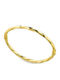 Vogue Women's Handcuff Bracelet Gold Plated Silver 6cm