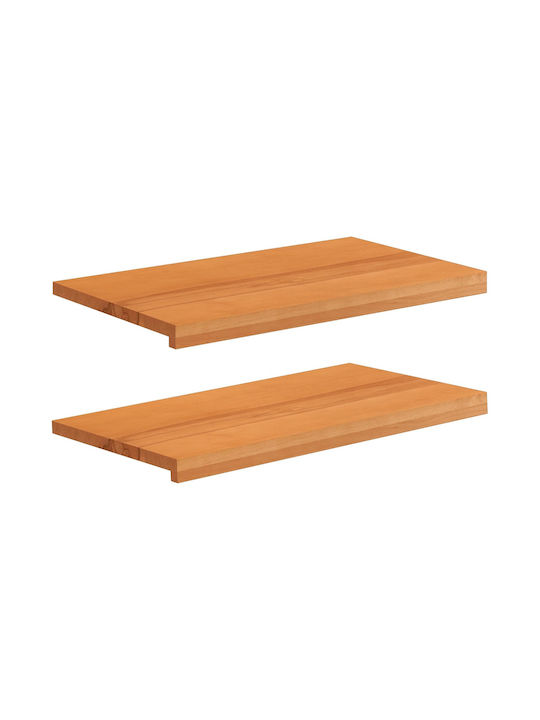 vidaXL Wooden Window Sill W80xH40cm