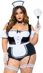Costum de menajeră franceză mărimi mari 3xl/4xl Leg Avenue Frenchie