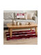 Cosy Life Plus Rutschfester Rechteckiger Pelz-Teppich Bordeaux 60x140cm