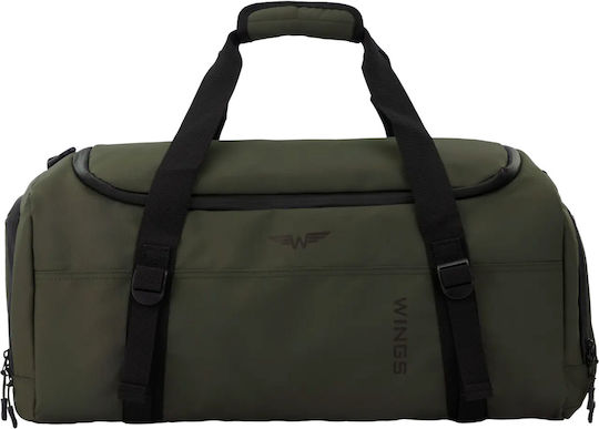 Wings Geantă Voiaj 36lt Verde Din Material Textil M56xL25xÎ26cm