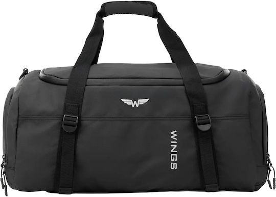 Wings Пътна Чанта 36 л Черна Текстилна М56xШ25xВ26 см