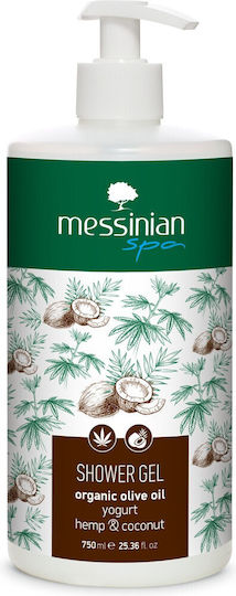 Messinian Spa Yogurt Успокояващ Shower Gel с Аромат Кокос 750ml