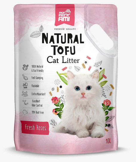 Tofu Nisip pentru pisici Tofu cu Miros de Trandafir 10lt