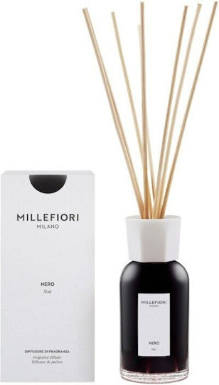 Millefiori Raumduft Diffusor Duftstäbchen Millefiori Nero 77ddnr 250ml