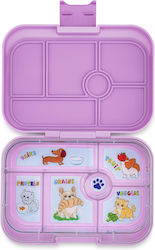 Yumbox Ami Purple Cats & Dogs Plastic Kids' Foo...