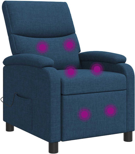 Πολυθρόνα Relax Massage Μπλε 66x95x100cm
