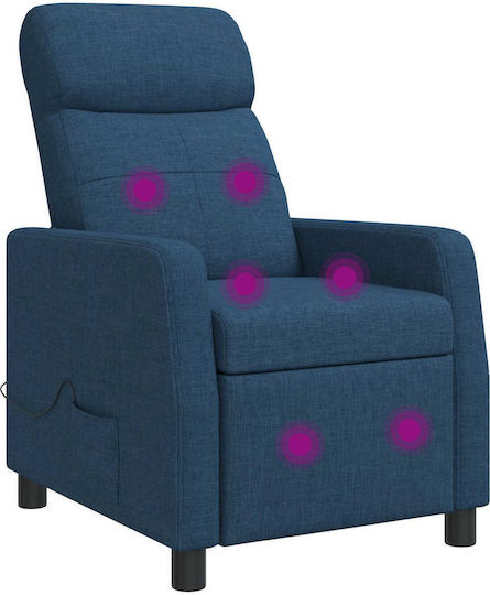 Scaun De Relax Masaj Albastru 66x95x100cm