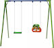 Doppelte Metall Kinder Schaukeln 230x120x200cm Blau