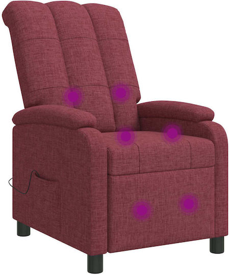 Relax Armchair Massage Red 66x95x100cm