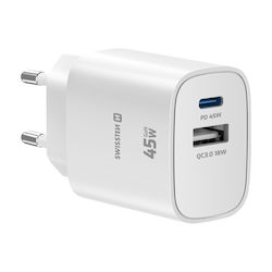 Swissten 45w Usb-c Power Delivery Charger Usb-a...