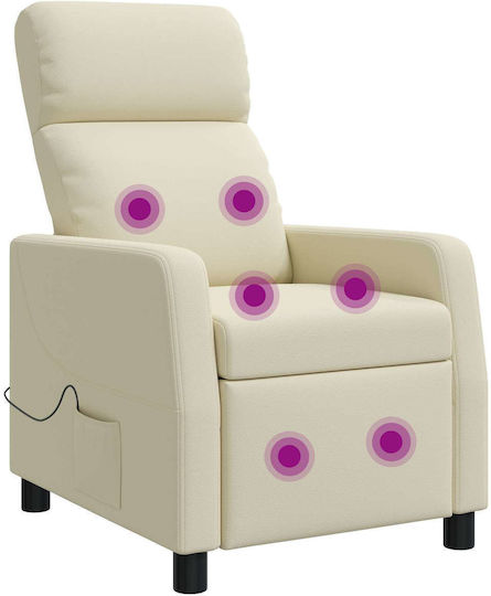 Relax Sessel Massage Beige 66x95x100cm