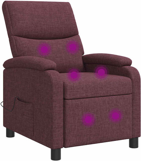 Πολυθρόνα Relax Massage Μοβ 66x95x100cm