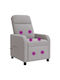 Relax Sessel Massage Hellgrau 66x95x100cm