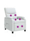 Scaun De Relax Masaj Alb 66x95x100cm