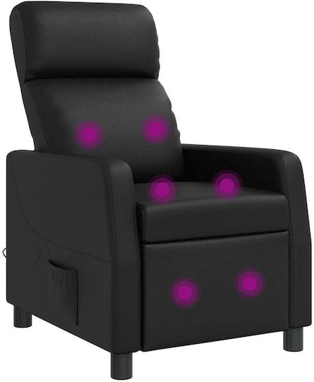 Πολυθρόνα Relax Massage Μαύρο 66x95x100cm