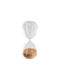 Artekko Sanduhr Glas Kleepsytra Orange Sand 9x9x25.4 cm