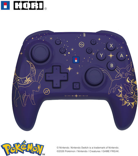 Hori Espeon и Umbreon Безжичен Gamepad за Switch 2 Лилав