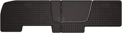 Rubber Car Mats Renault Trafic Iii Van 2nd Row 2014 Black Fitted